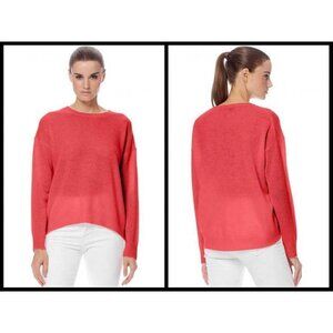 💕360 CASHMERE💕 Camille 100% Cashmere Sweater ~ Raspberry Pink Large L NWT